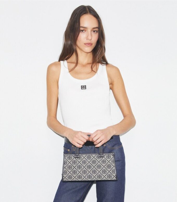 T Monogram Küçük Doğu-Batı Tote T Monogram Küçük Doğu-Batı Tote