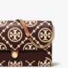 T Monogram Kontrast Kabartmalı Çapraz Askılı Çanta