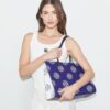 T Monogram Kontrast Kabartmalı Tote T Monogram Kontrast Kabartmalı Tote