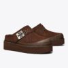 T Monogram Mellow Shearling Platform Mule