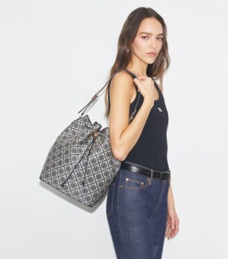 T Monogram Oversized Bucket Çanta