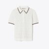 T Monogram Pamuklu Pointelle Fermuarlı Polo T Monogram Pamuklu Pointelle Fermuarlı Polo