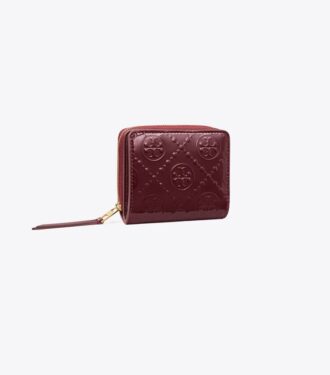 T Monogram Patent Kabartmalı İki Katlı Cüzdan