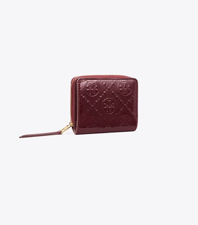 T Monogram Patent Kabartmalı İki Katlı Cüzdan