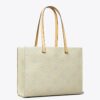 T Monogram Pebbled Tote