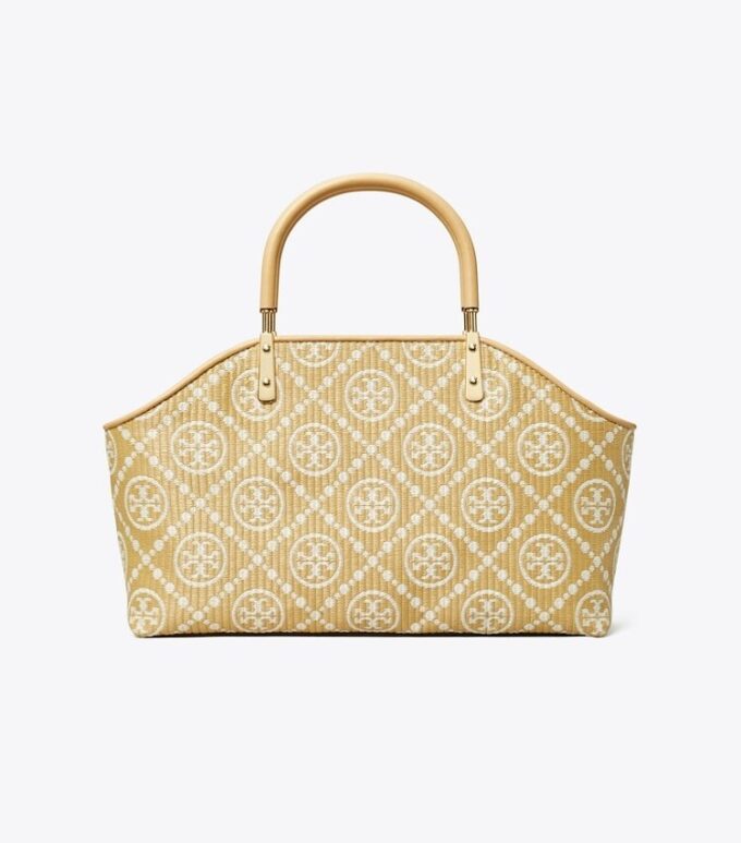 T Monogram Rafya Küçük Sepet Çanta T Monogram Rafya Küçük Sepet Çanta