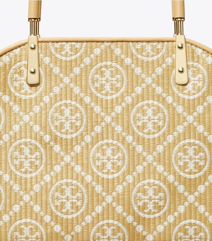 T Monogram Rafya Küçük Sepet Çanta T Monogram Rafya Küçük Sepet Çanta