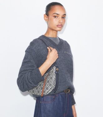 T Monogram Romy Half Moon Çanta