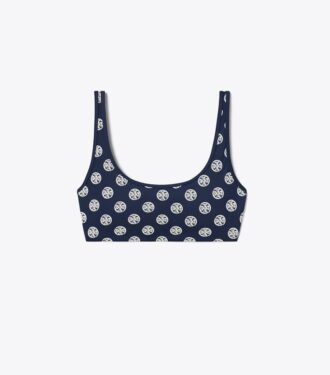T Monogram Sıkıştırmalı Scoop-Neck Sütyen