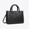 T Monogram Üst Saplı Kabartmalı Tote T Monogram Üst Saplı Kabartmalı Tote