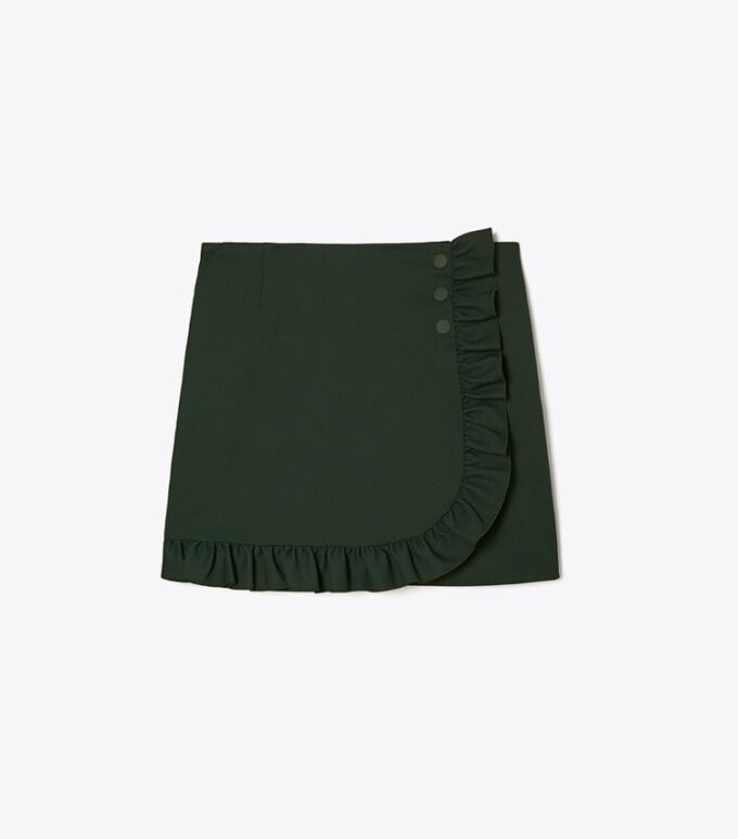 Tech Twill Fırfırlı Etek