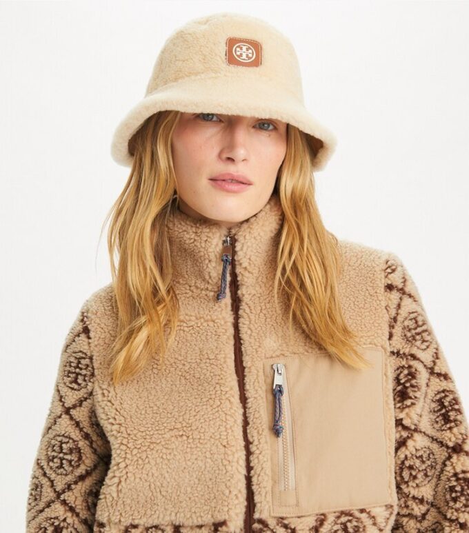 Ters Çevrilebilir Shearling Bucket Şapka Ters Çevrilebilir Shearling Bucket Şapka
