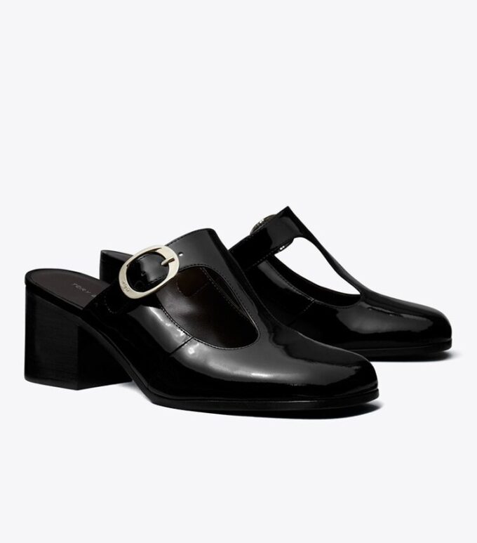 Violet T-Strap Topuklu Mule