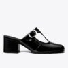 Violet T-Strap Topuklu Mule