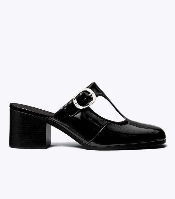 Violet T-Strap Topuklu Mule