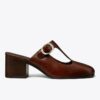 Violet T-Strap Topuklu Mule