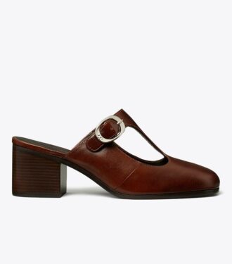 Violet T-Strap Topuklu Mule