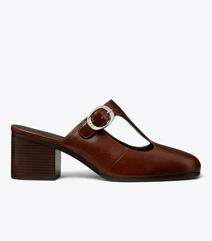 Violet T-Strap Topuklu Mule