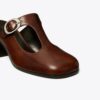 Violet T-Strap Topuklu Mule