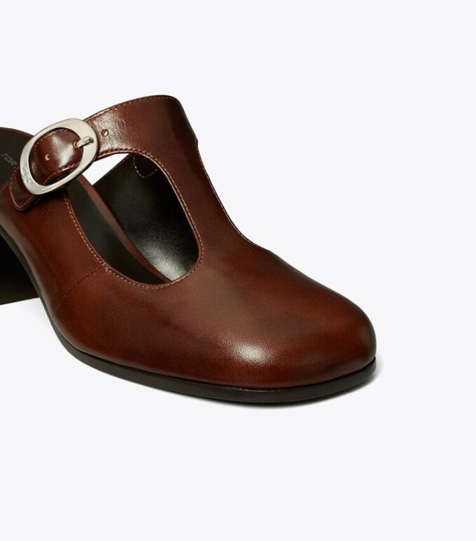 Violet T-Strap Topuklu Mule
