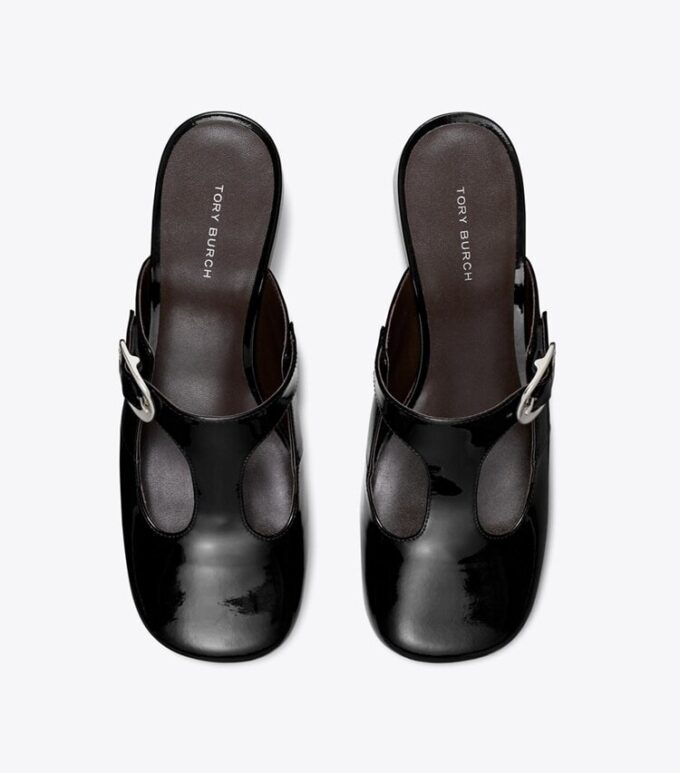 Violet T-Strap Topuklu Mule