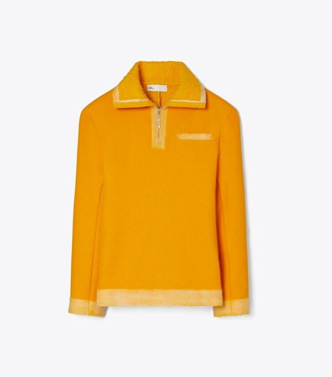 Yarım Fermuarlı Yün Sweatshirt Yarım Fermuarlı Yün Sweatshirt