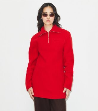 Yarım Fermuarlı Yün Sweatshirt Yarım Fermuarlı Yün Sweatshirt