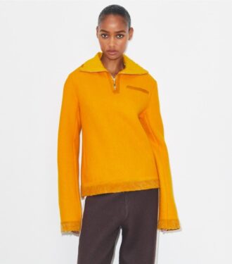 Yarım Fermuarlı Yün Sweatshirt Yarım Fermuarlı Yün Sweatshirt