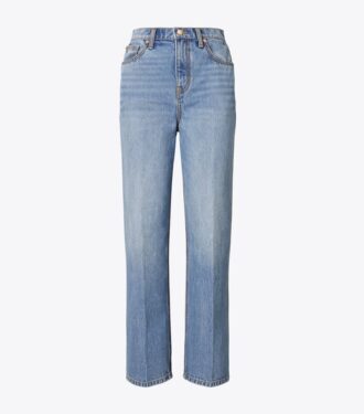 Yüksek Bel Düz Jean