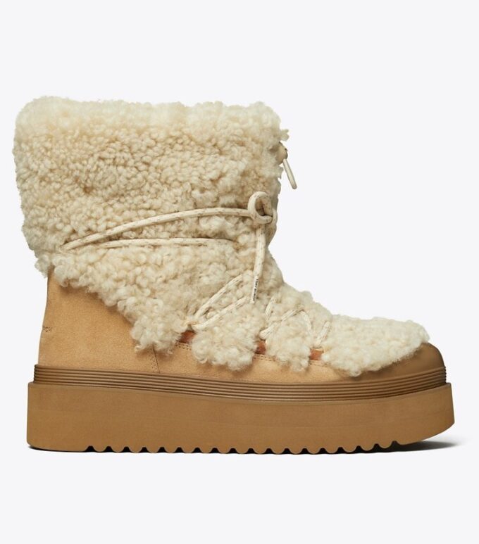 Yumuşak Shearling Bağcıklı Bot Yumuşak Shearling Bağcıklı Bot